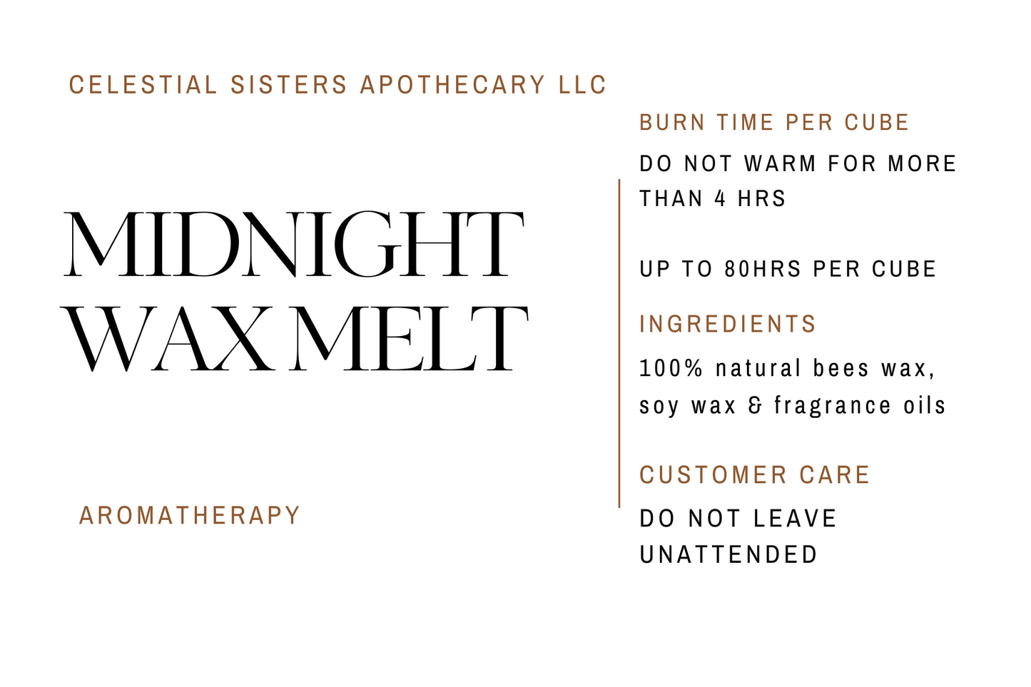 Midnight Wax Melt